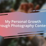 My Personal Growth through Photography Contests