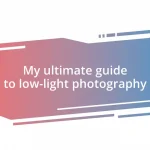 My ultimate guide to low-light photography